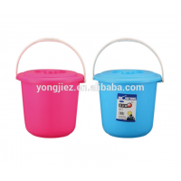 Water Plastic Bucket with Lid and Handle