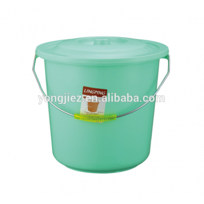 Large plastic water bucket with lid